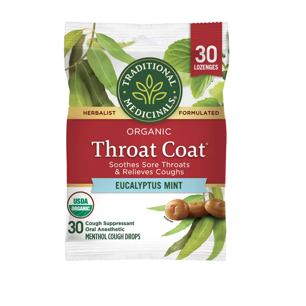 Throat Coat® Eucalyptus Mint Lozenges, 30 ct. (Wholesale)